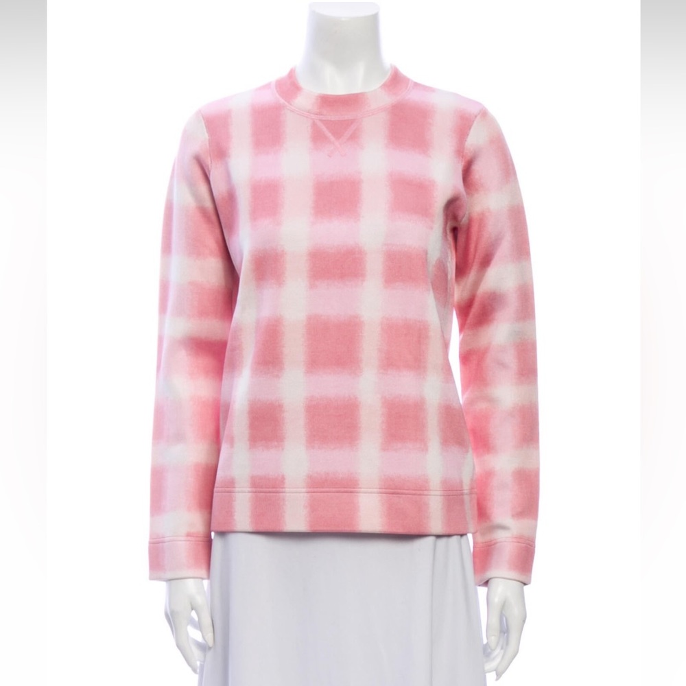 Marc Jacobs Pink Gingham Crewneck Sweater